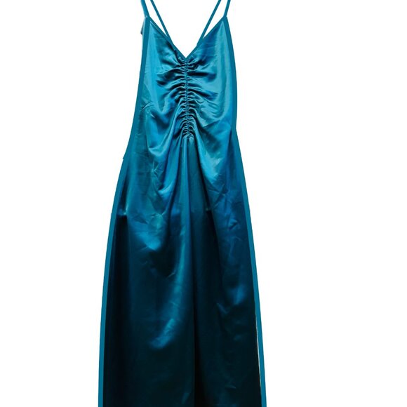 Jason Wu Semi-formal Strappy Slip Dress in Teal - Picture 3 of 8